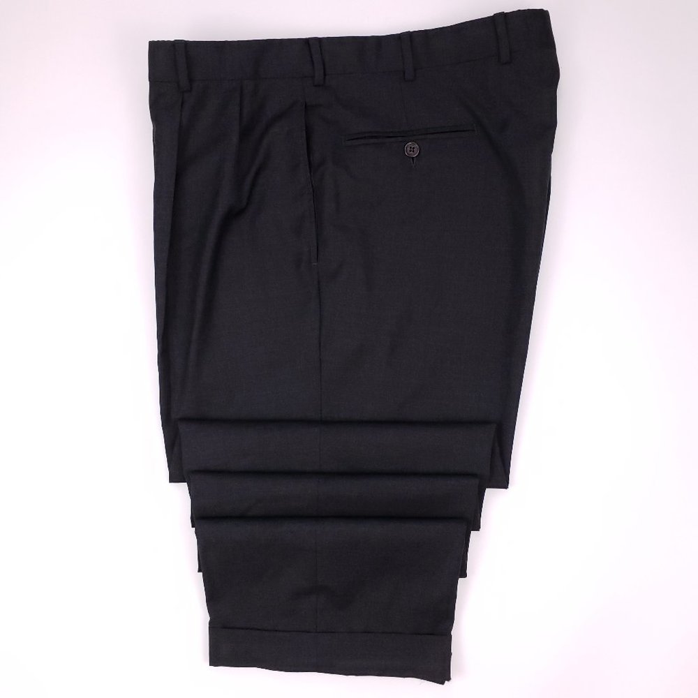 Brooks Brothers Madison Pants 38x30 Gray Charcoal